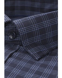 dunkelblaues Businesshemd mit Vichy-Muster von Seidensticker