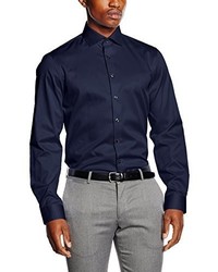dunkelblaues Businesshemd von Calvin Klein