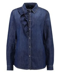 dunkelblaues Businesshemd von Diesel