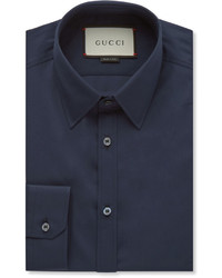 dunkelblaues Businesshemd von Gucci
