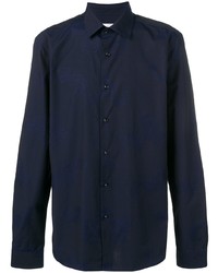 dunkelblaues Businesshemd von Versace Collection