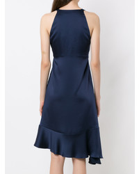 dunkelblaues Camisole-Kleid mit Rüschen von Gloria Coelho