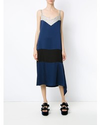dunkelblaues Camisole-Kleid von Gloria Coelho