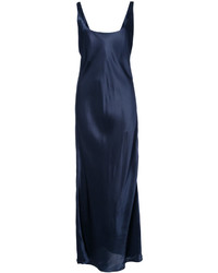 dunkelblaues Camisole-Kleid von Protagonist