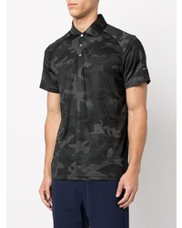 dunkelblaues Camouflage Polohemd von RLX Ralph Lauren