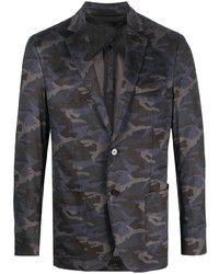 dunkelblaues Camouflage Sakko von Karl Lagerfeld