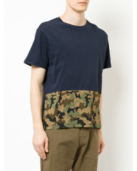 dunkelblaues Camouflage T-shirt von No.21