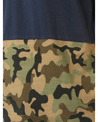 dunkelblaues Camouflage T-shirt von No.21