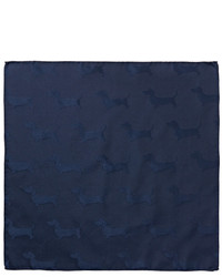 dunkelblaues Einstecktuch von Thom Browne