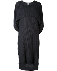 dunkelblaues Kleid mit Falten von Paul Smith