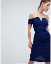 dunkelblaues figurbetontes Kleid von Vesper