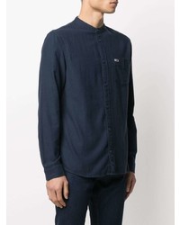 dunkelblaues Flanell Langarmhemd von Tommy Jeans
