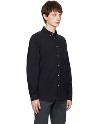 dunkelblaues Flanell Langarmhemd von Norse Projects