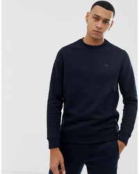 dunkelblaues Fleece-Sweatshirt