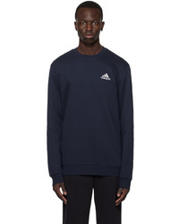 dunkelblaues Fleece-Sweatshirt von adidas Originals