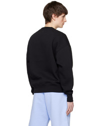 dunkelblaues Fleece-Sweatshirt von AMI Alexandre Mattiussi