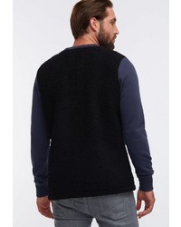 dunkelblaues Fleece-Sweatshirt von Dreimaster