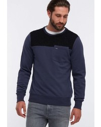 dunkelblaues Fleece-Sweatshirt von Dreimaster