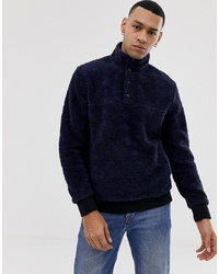 dunkelblaues Fleece-Sweatshirt von J.Crew Mercantile