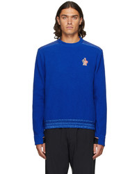 dunkelblaues Fleece-Sweatshirt von MONCLER GRENOBLE
