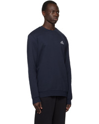 dunkelblaues Fleece-Sweatshirt von adidas Originals