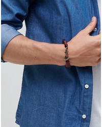 dunkelblaues geflochtenes Armband von Icon Brand