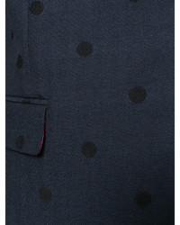 dunkelblaues gepunktetes Baumwollsakko von Paul Smith