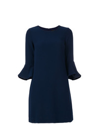 dunkelblaues gerade geschnittenes Kleid von Ermanno Ermanno