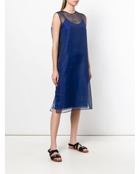dunkelblaues gerade geschnittenes Kleid von Demoo Parkchoonmoo