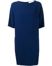dunkelblaues gerade geschnittenes Kleid von Gianluca Capannolo