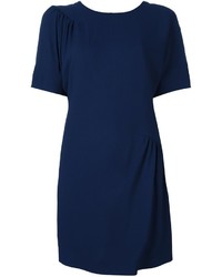 dunkelblaues gerade geschnittenes Kleid von MSGM