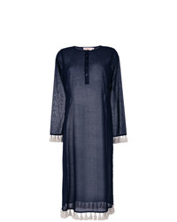 dunkelblaues gerade geschnittenes Kleid von Tory Burch