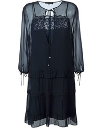 dunkelblaues gerade geschnittenes Kleid von Twin-Set