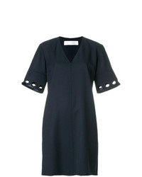 dunkelblaues gerade geschnittenes Kleid von Victoria Victoria Beckham