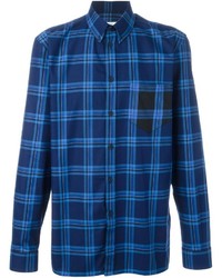 dunkelblaues Hemd mit Schottenmuster von Givenchy