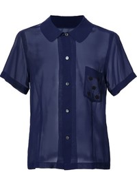 dunkelblaues Hemd von Comme des Garcons