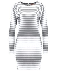 dunkelblaues horizontal gestreiftes Freizeitkleid von Hugo Boss