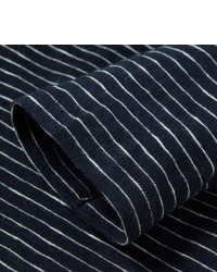 dunkelblaues horizontal gestreiftes Langarmshirt von Gant
