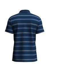 dunkelblaues horizontal gestreiftes Polohemd von Fynch Hatton