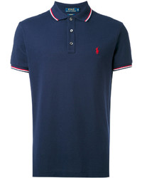 dunkelblaues horizontal gestreiftes Polohemd von Polo Ralph Lauren