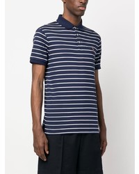 dunkelblaues horizontal gestreiftes Polohemd von Polo Ralph Lauren