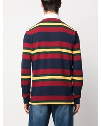 dunkelblaues horizontal gestreiftes Polohemd von Polo Ralph Lauren