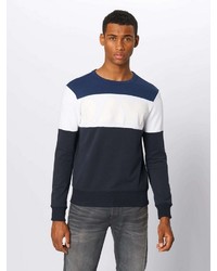 dunkelblaues horizontal gestreiftes Sweatshirt von G-Star RAW