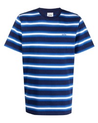 dunkelblaues horizontal gestreiftes T-Shirt mit einem Rundhalsausschnitt von ARTE
