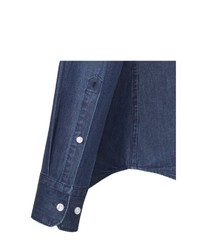dunkelblaues Jeans Businesshemd von Seidensticker