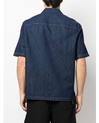 dunkelblaues Jeans Kurzarmhemd von Diesel