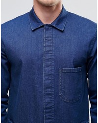 dunkelblaues Jeanshemd von Asos