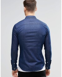 dunkelblaues Jeanshemd von Asos