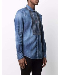 dunkelblaues Jeanshemd von DSQUARED2