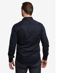 dunkelblaues Jeanshemd von Checker